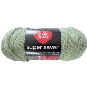 Red Heart Super Saver Yarn 364 yd Acrylic 4Ply Worsted Wt 0661 Frosty Green E300